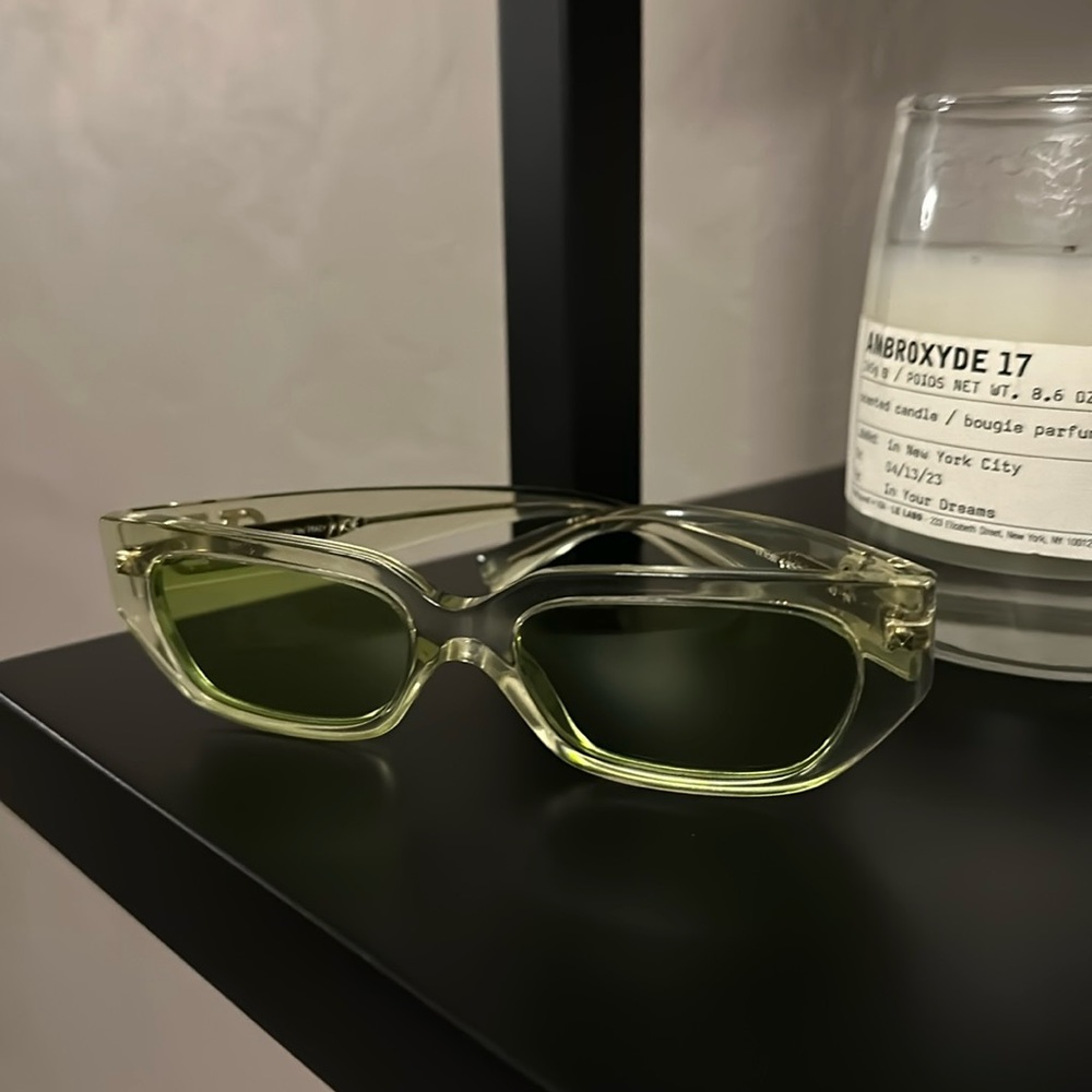 Valentino VA4080 Women’s Rectangular Sunglasses in Green Fluorescent
